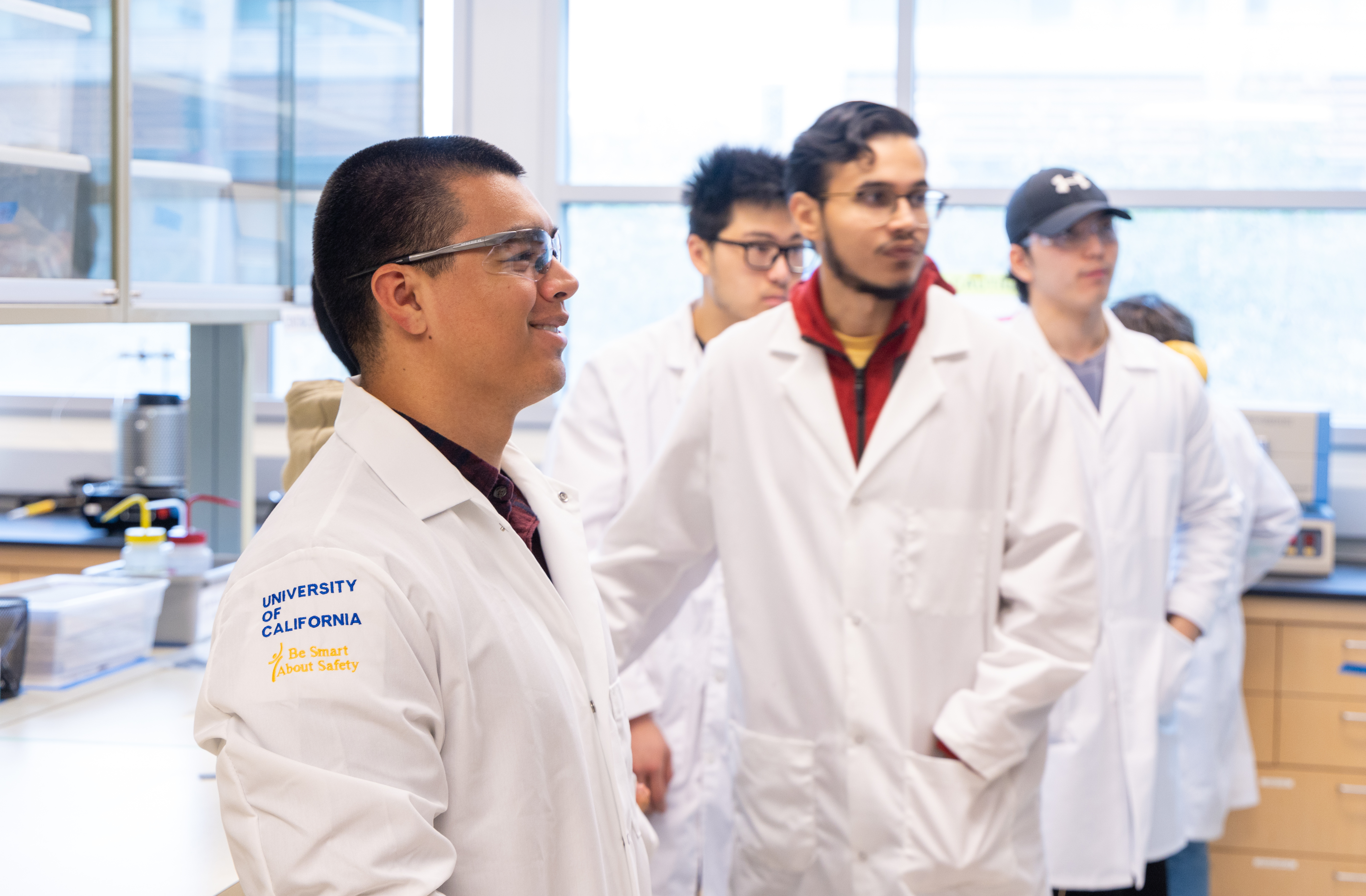 BCOE graduate researcher working in a laboratory