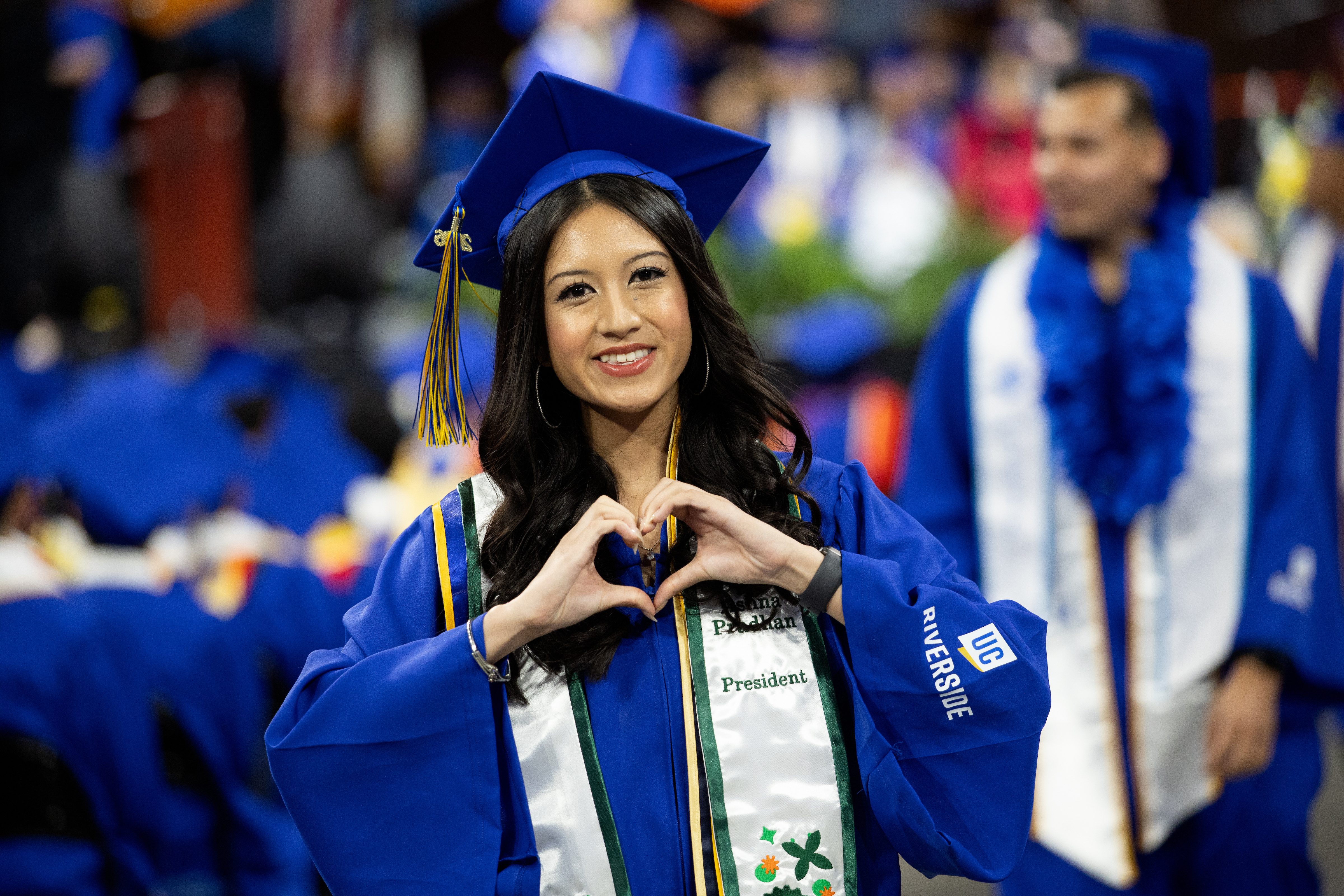 BCOE graduates celebrating at commencement