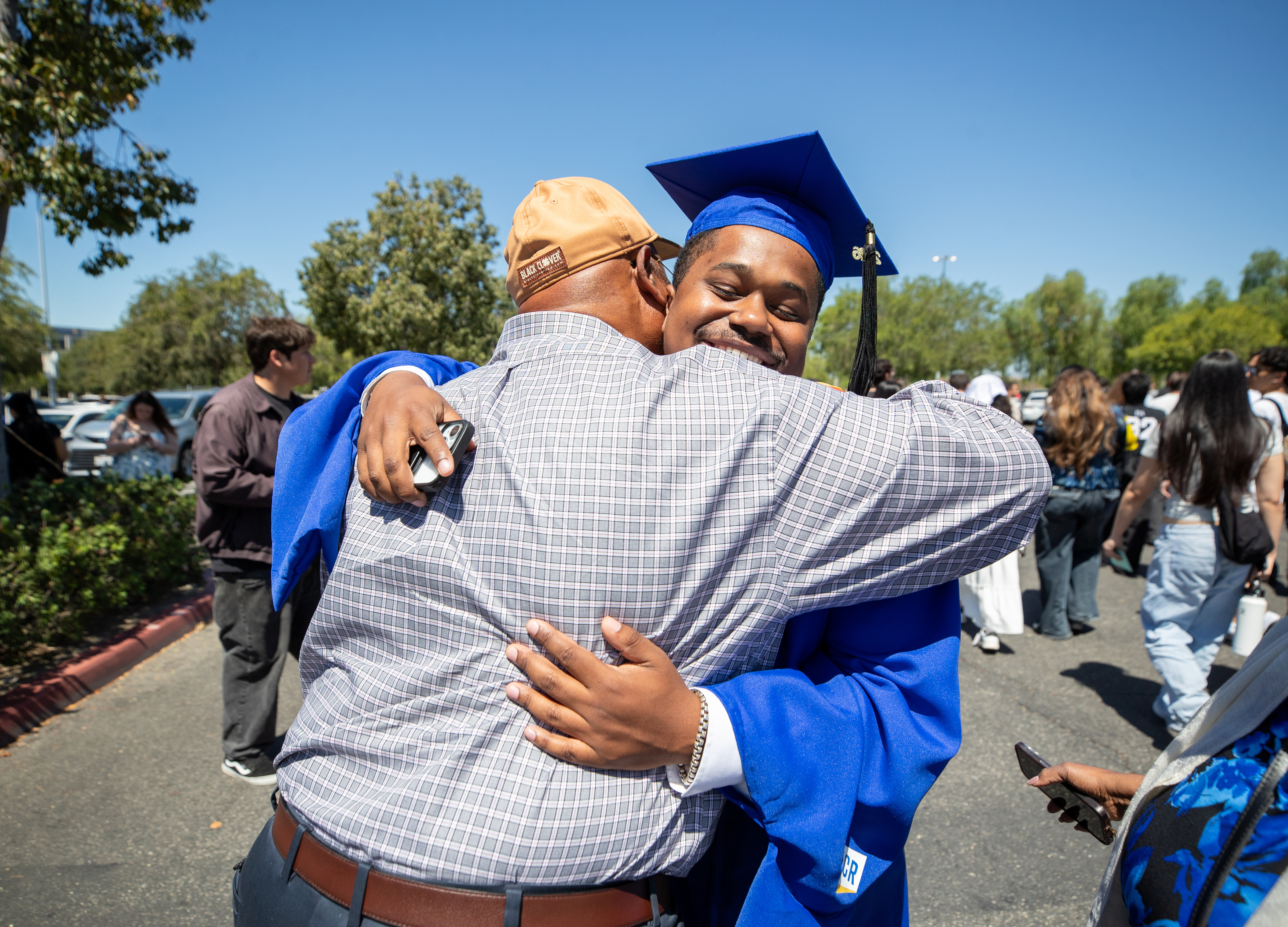 BCOE graduates celebrating at commencement