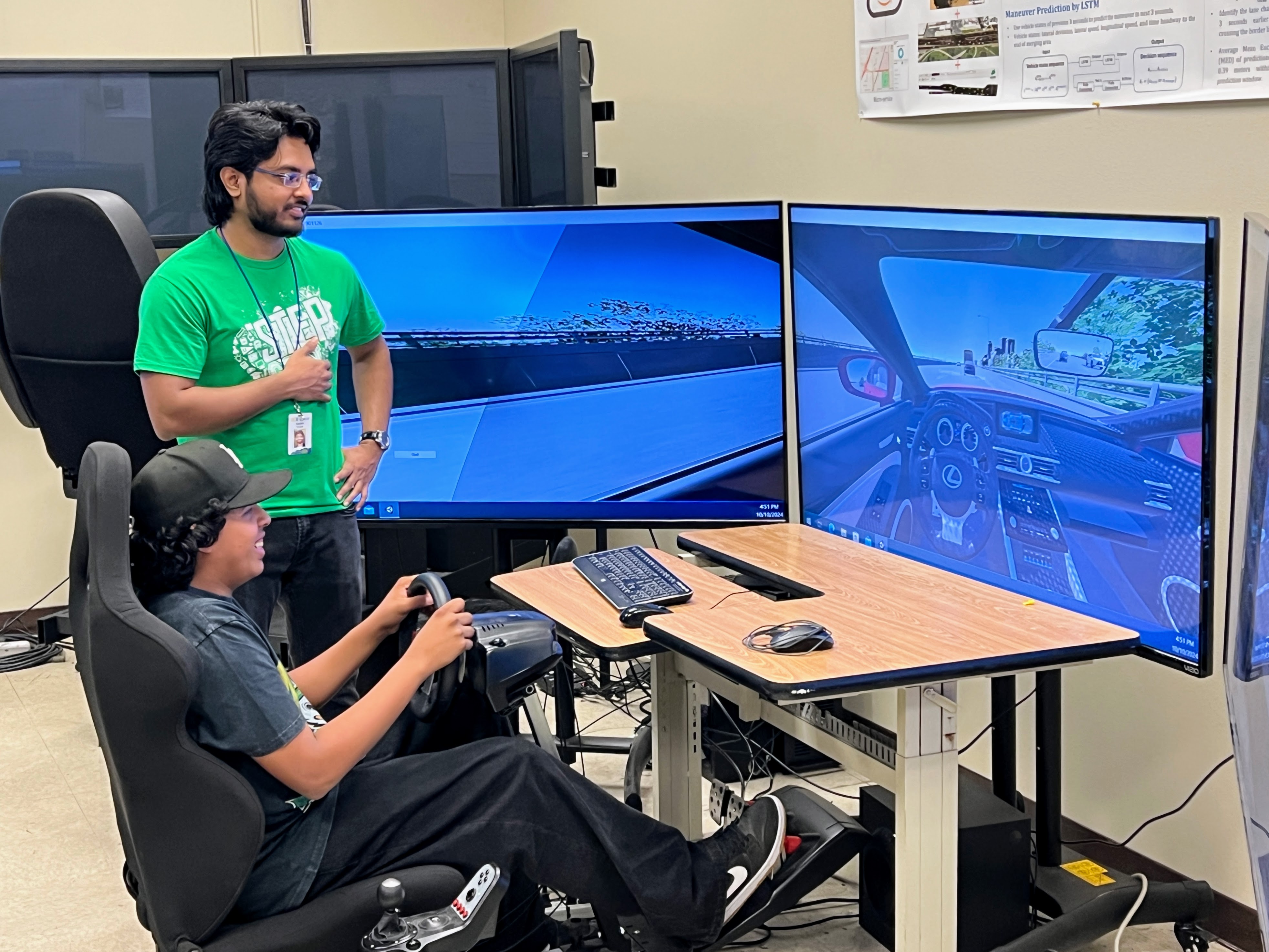 High school students participating in a UCR engineering and robotics program
