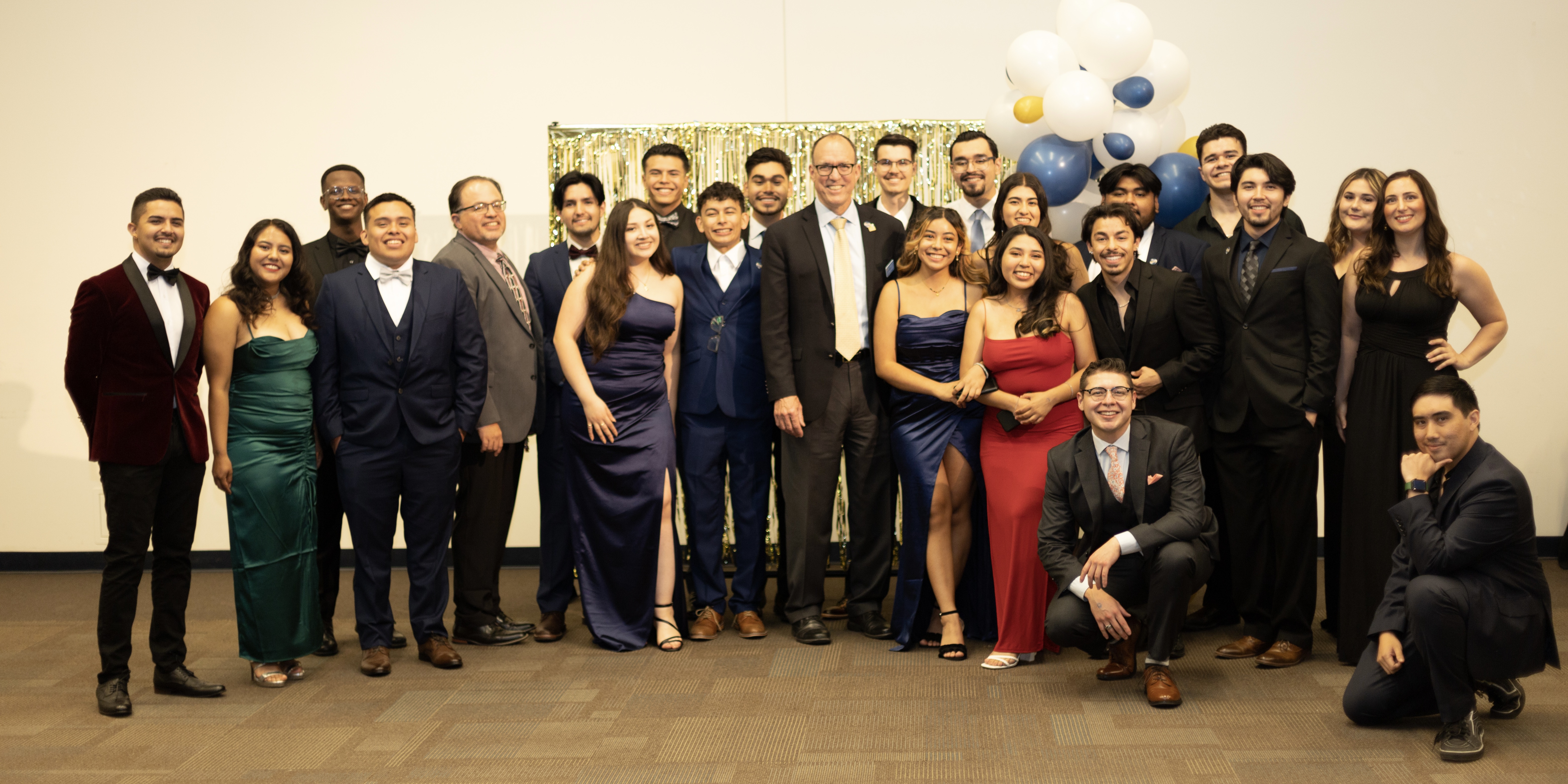 Students, staff, and Dean Lynch Student Gala 2023