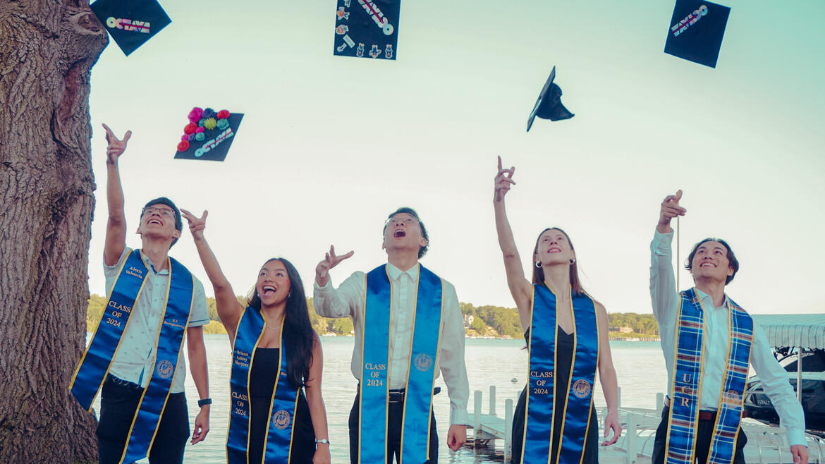 Graduation photo of OCTAVE team of bioengineering students