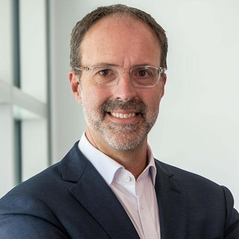 Portrait of Ryan Reid, a BCOE alum and president of Boeing Satellite Systems