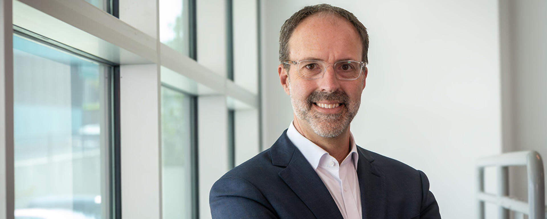 Portrait of Ryan Reid, a BCOE alum and president of Boeing Satellite Systems