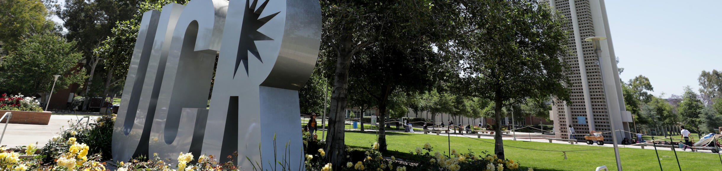 UCR Monument in front of Bell Tower