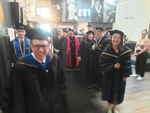 faculty at commencement
