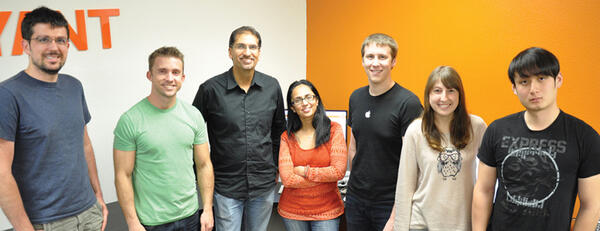 Frank Vahid, co-founder of zyBooks (third from left)