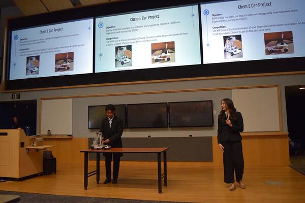 AICHE members participating in Bear Tank 