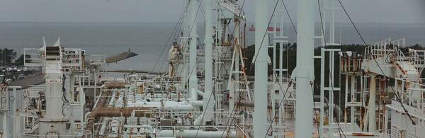 A liquefied natural gas  terminal in Germany,