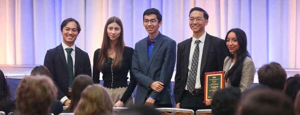 Photo of OCTAVE project team of bioengineering students