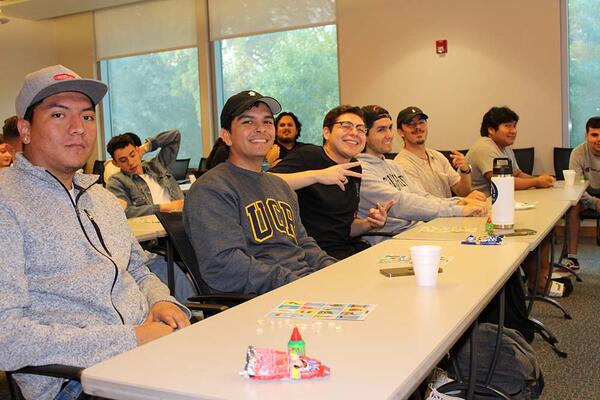 Members of SHPE playing Loteria